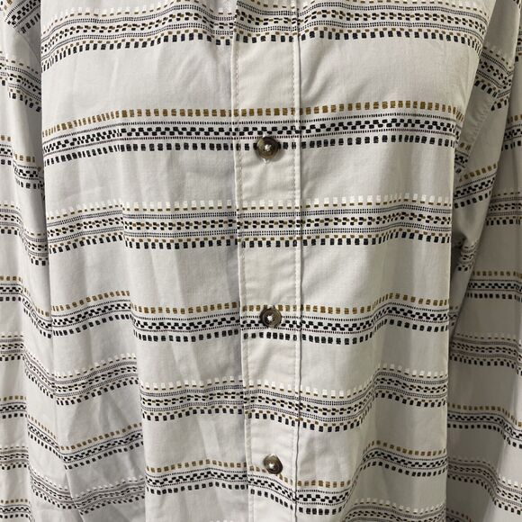 The North Face Long Sleeve Button Down Striped Shirt Mens Size XL Light Gray B16 - Picture 3 of 11